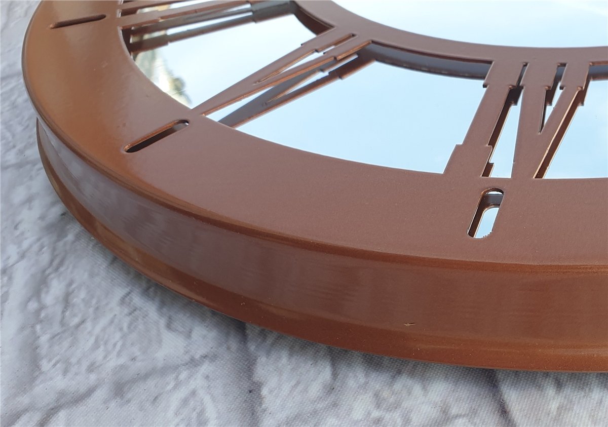 Markakanvas Metal  AYNALI Duvar Saati  ( Çap 50 cm -Çap 80 cm )