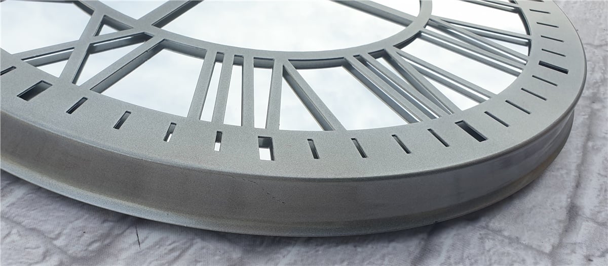 Markakanvas Metal  AYNALI Duvar Saati  ( Çap 50 cm -Çap 80 cm )