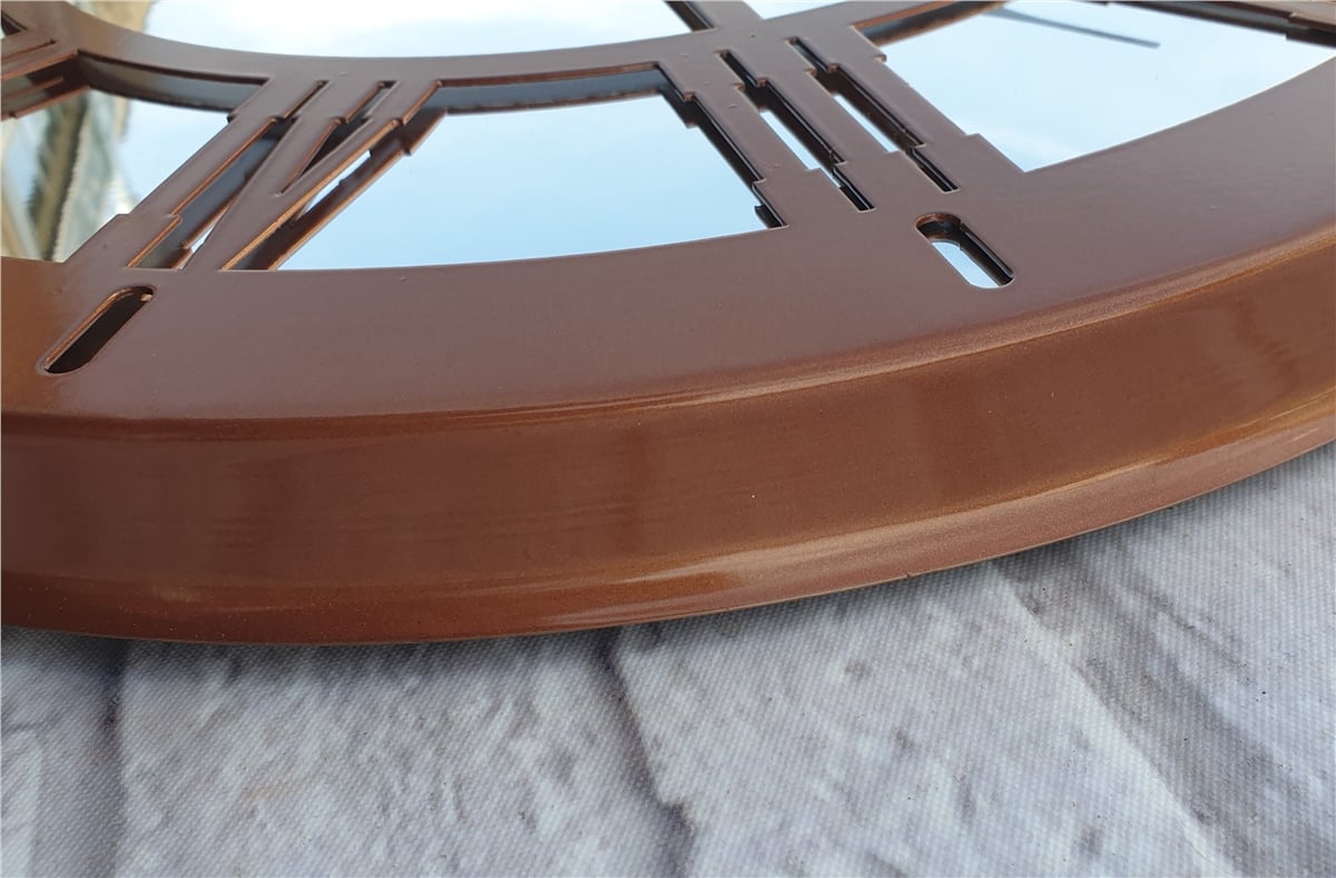 Markakanvas Metal  AYNALI Duvar Saati  ( Çap 50 cm -Çap 80 cm )