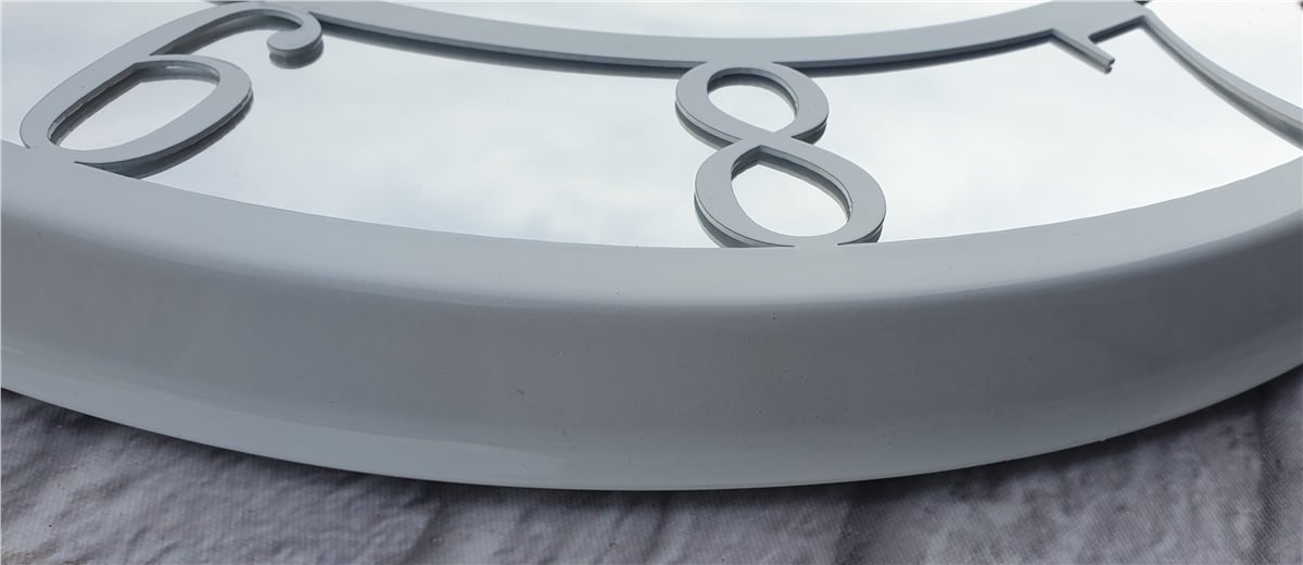 Markakanvas Metal  AYNALI Duvar Saati  ( Çap 50 cm -Çap 80 cm )