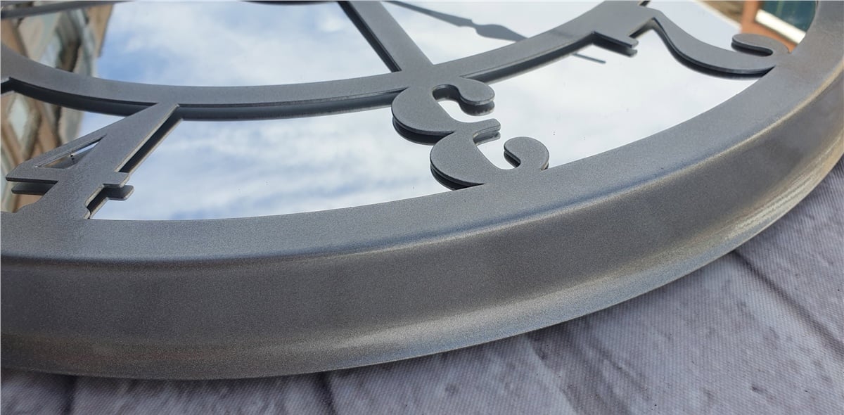 Markakanvas Metal  AYNALI Duvar Saati  ( Çap 50 cm -Çap 80 cm )