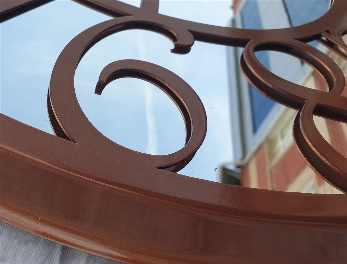 Markakanvas Metal  AYNALI Duvar Saati  ( Çap 50 cm -Çap 80 cm )