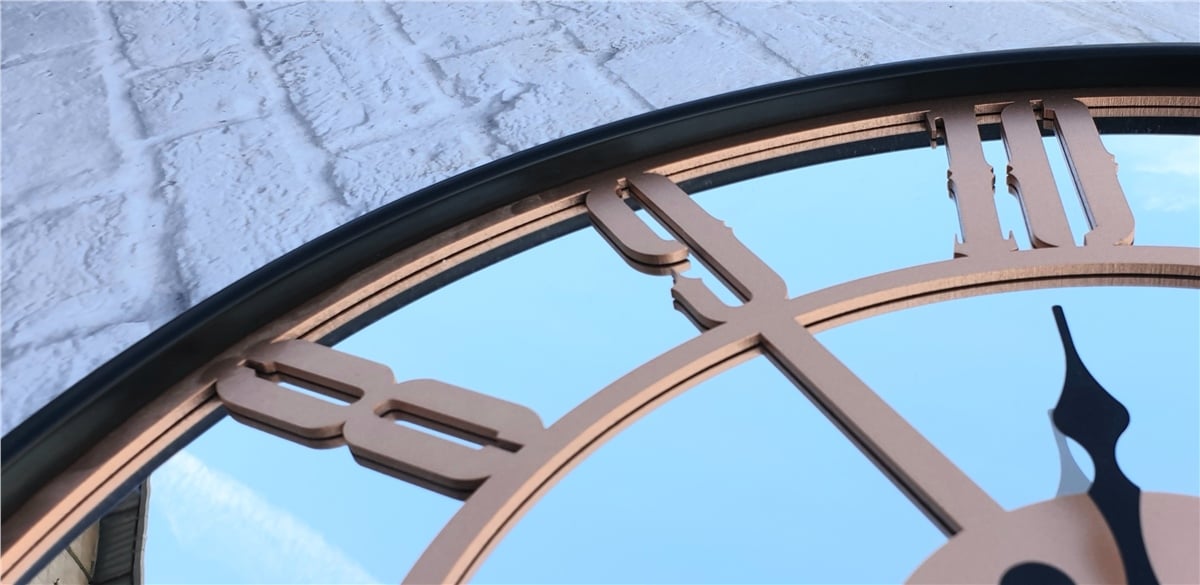 Markakanvas Metal Kasa AYNALI Duvar Saati  ( Çap 50 cm -Çap 80 cm )