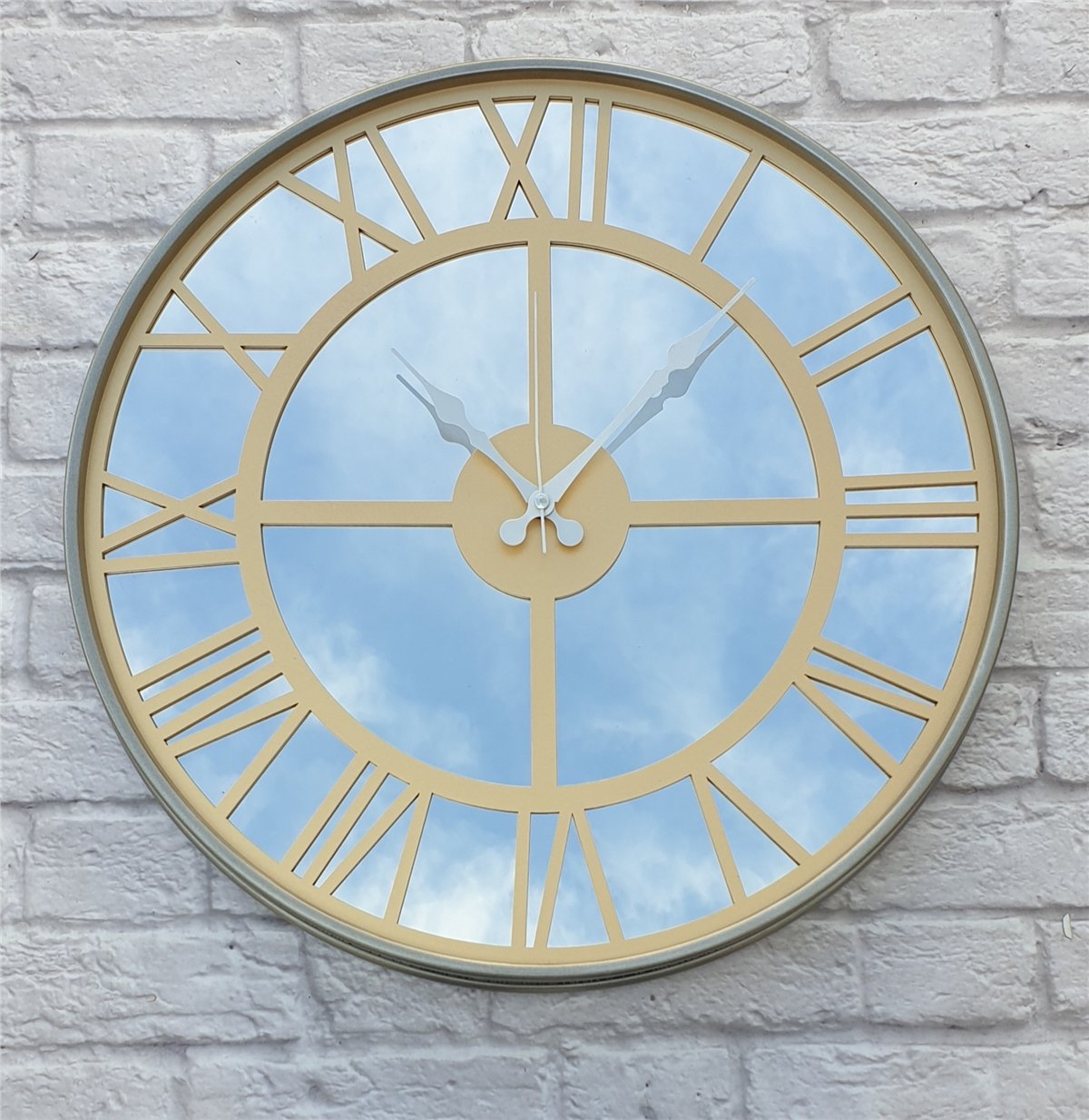 Markakanvas Metal Kasa AYNALI Duvar Saati  ( Çap 50 cm -Çap 80 cm )