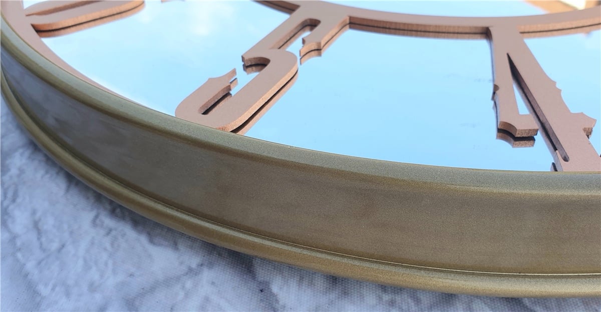 Markakanvas Metal Kasa AYNALI Duvar Saati  ( Çap 50 cm -Çap 80 cm )