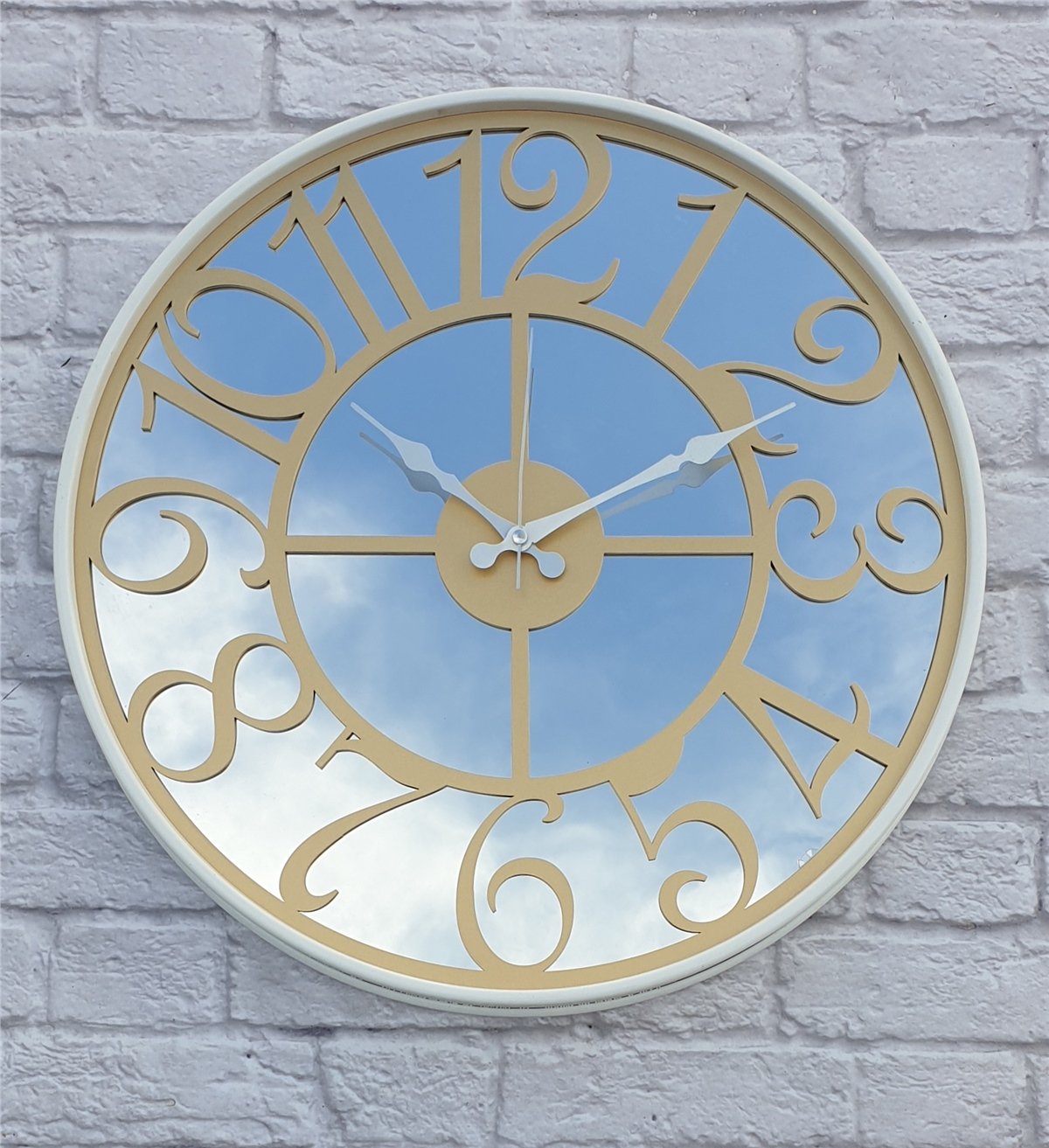 Markakanvas Metal Kasa AYNALI Duvar Saati  ( Çap 50 cm -Çap 80 cm )