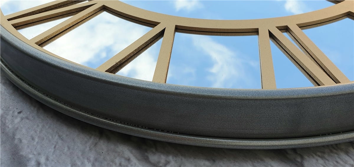 Markakanvas Metal Kasa AYNALI Duvar Saati  ( Çap 50 cm -Çap 80 cm )