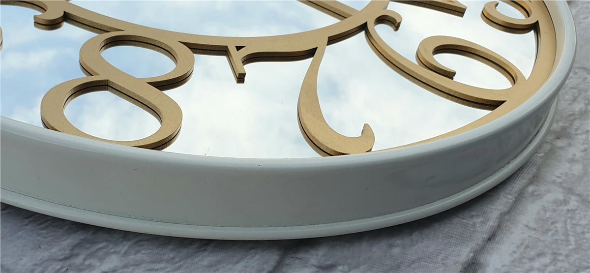 Markakanvas Metal Kasa AYNALI Duvar Saati  ( Çap 50 cm -Çap 80 cm )