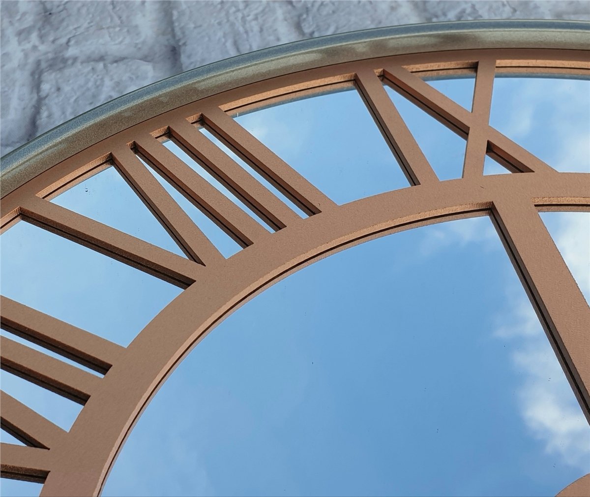 Markakanvas Metal Kasa AYNALI Duvar Saati  ( Çap 50 cm -Çap 80 cm )
