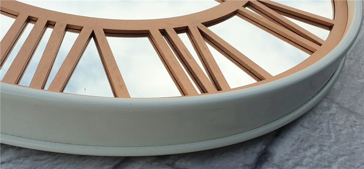 Markakanvas Metal Kasa AYNALI Duvar Saati  ( Çap 50 cm -Çap 80 cm )