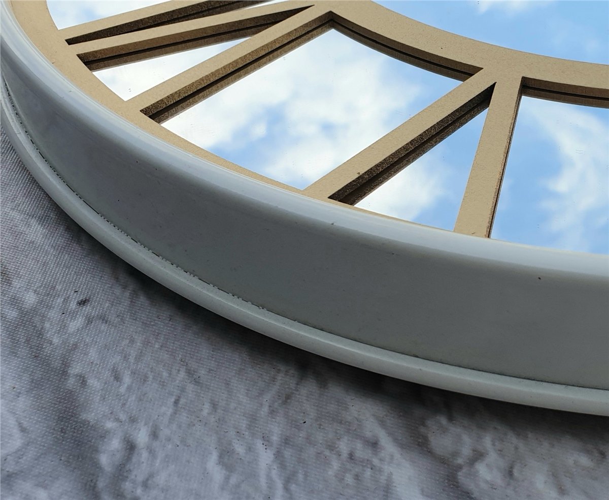 Markakanvas Metal Kasa AYNALI Duvar Saati  ( Çap 50 cm -Çap 80 cm )
