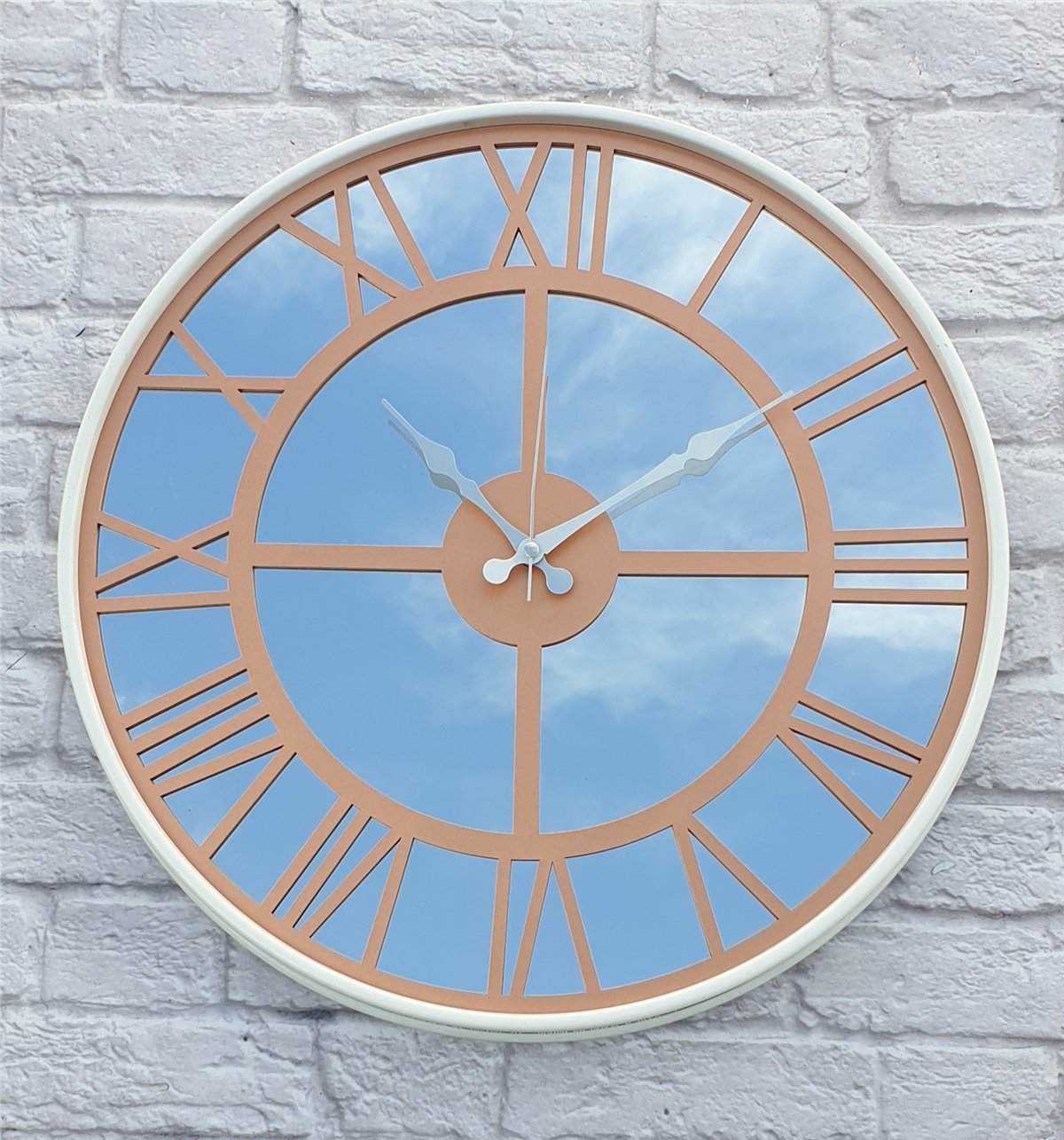 Markakanvas Metal Kasa AYNALI Duvar Saati  ( Çap 50 cm -Çap 80 cm )