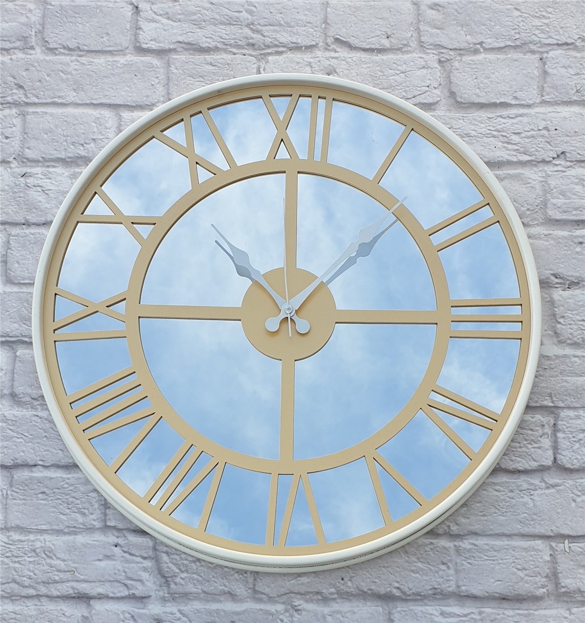 Markakanvas Metal Kasa AYNALI Duvar Saati  ( Çap 50 cm -Çap 80 cm )