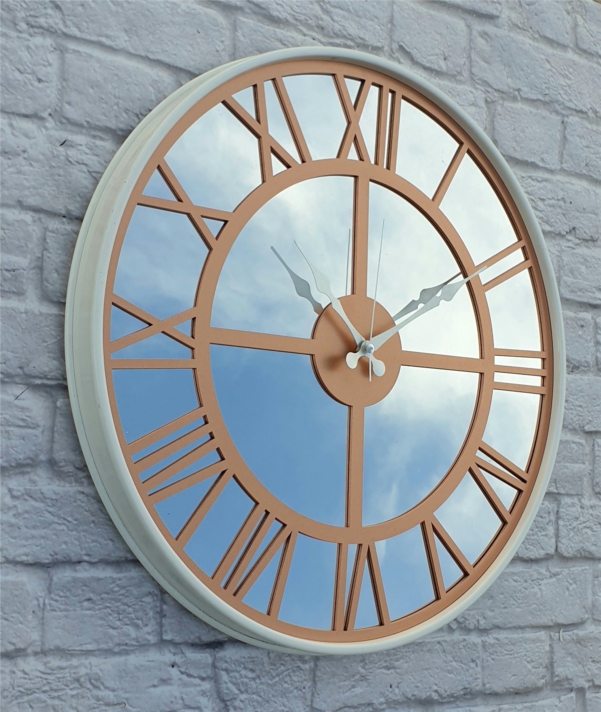 Markakanvas Metal Kasa AYNALI Duvar Saati  ( Çap 50 cm -Çap 80 cm )