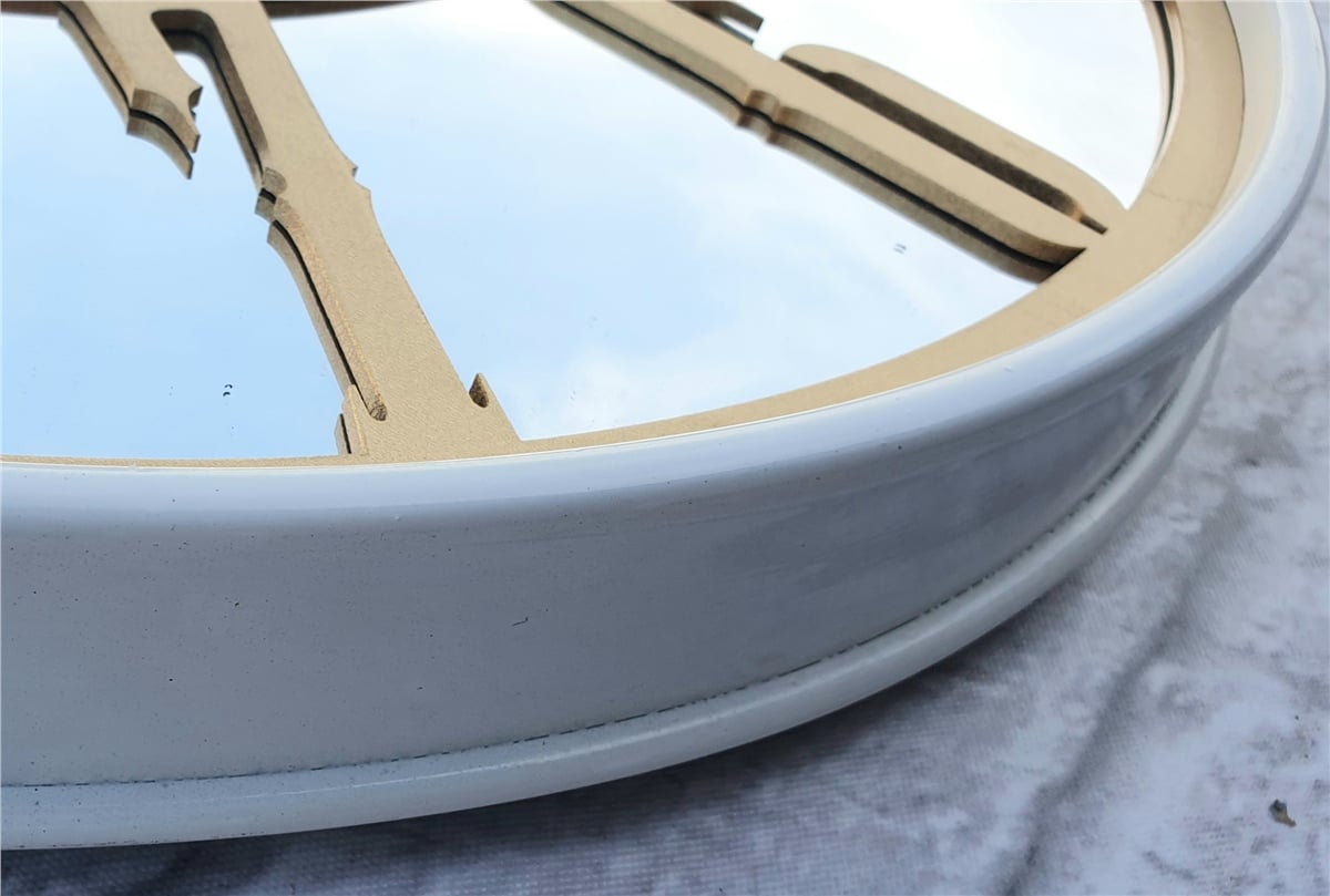 Markakanvas Metal Kasa AYNALI Duvar Saati  ( Çap 50 cm -Çap 80 cm )