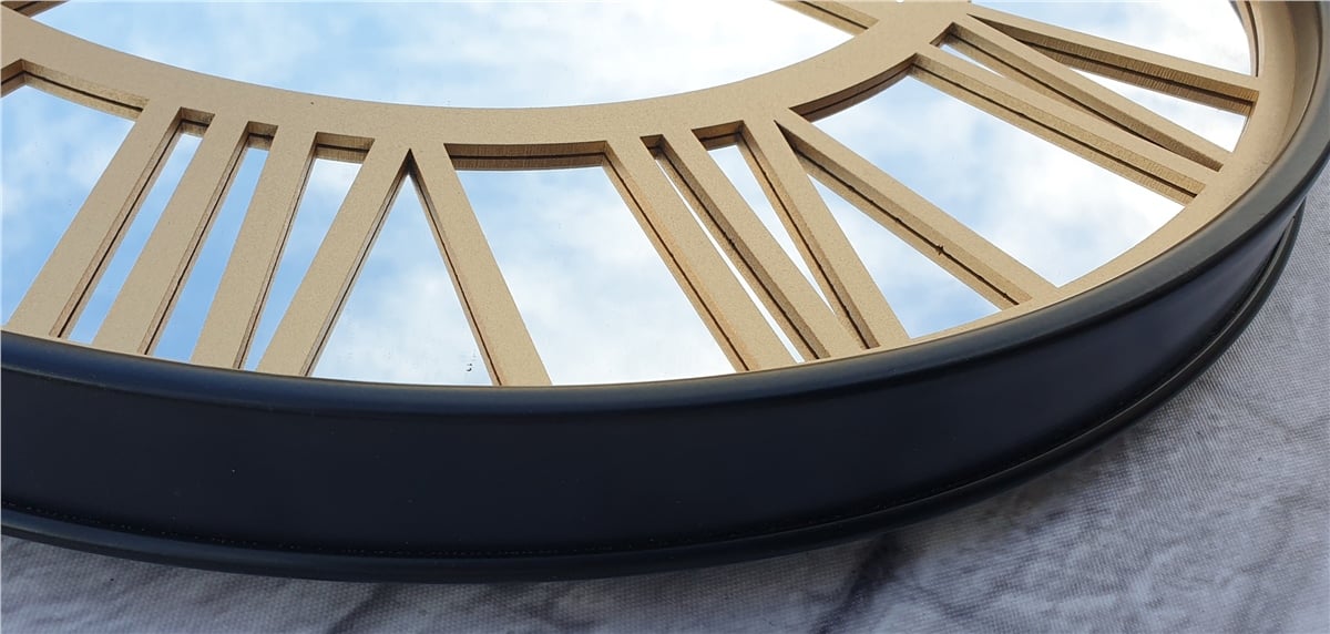 Markakanvas Metal Kasa AYNALI Duvar Saati  ( Çap 50 cm -Çap 80 cm )