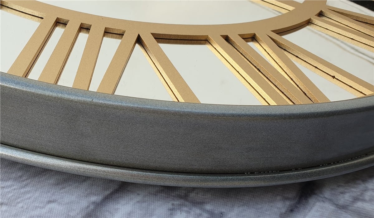 Markakanvas Metal Kasa AYNALI Duvar Saati  ( Çap 50 cm -Çap 80 cm )