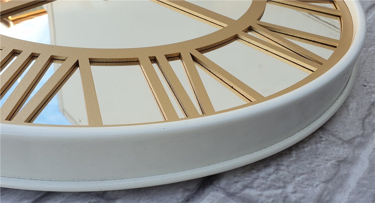 Markakanvas Metal Kasa AYNALI Duvar Saati  ( Çap 50 cm -Çap 80 cm )