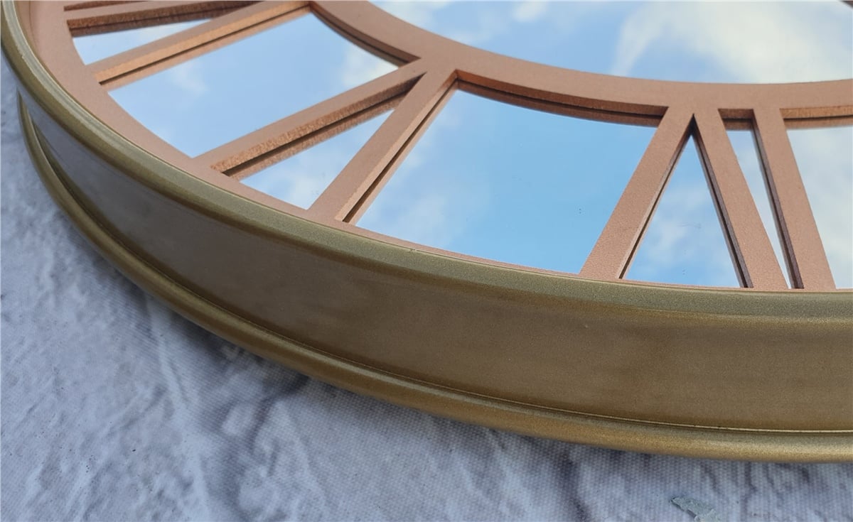 Markakanvas Metal Kasa AYNALI Duvar Saati  ( Çap 50 cm -Çap 80 cm )