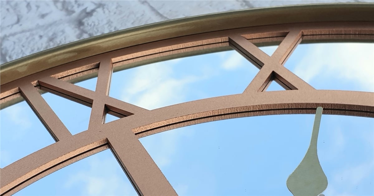 Markakanvas Metal Kasa AYNALI Duvar Saati  ( Çap 50 cm -Çap 80 cm )