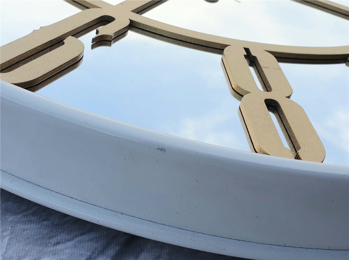 Markakanvas Metal Kasa AYNALI Duvar Saati  ( Çap 50 cm -Çap 80 cm )