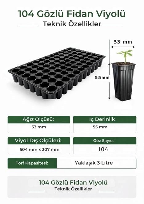 104 Göz 10 adet Fide Viyolü 