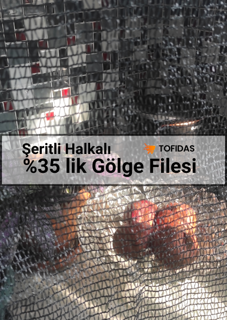 %35 Gölgelik Filesi Şeritli Halkalı