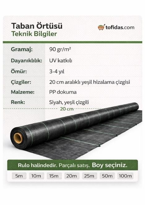 4 m Enli Taban Örtüsü 