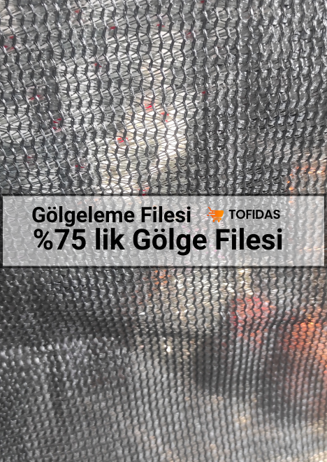 %75 Gölgelik Filesi Şeritsiz