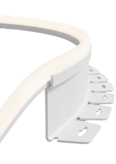 Beyaz Neon Led Takılabilir Plastik Çim Sınırlayıcı 25 m