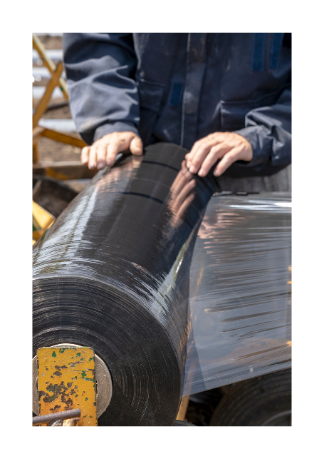 Çilek Malç Naylonu 130 cm en 200 metre Uzunluk 80 Mikron