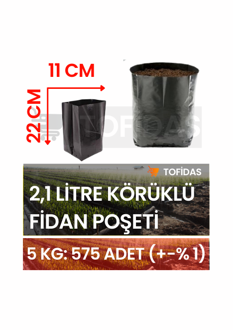 Fidan Poşeti 11x22 Körüklü 5 kg