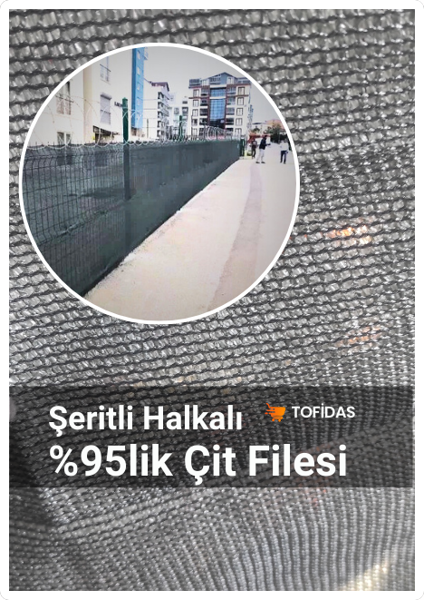 Şeritli Çit Filesi Görüntü Kesme Filesi %95lik