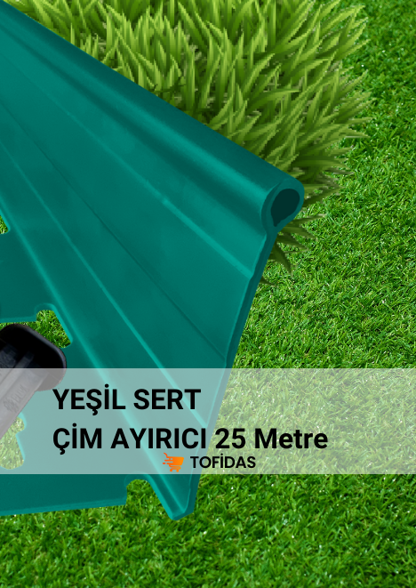 Yeşil Sert Çim Sınırlayıcı 25 m