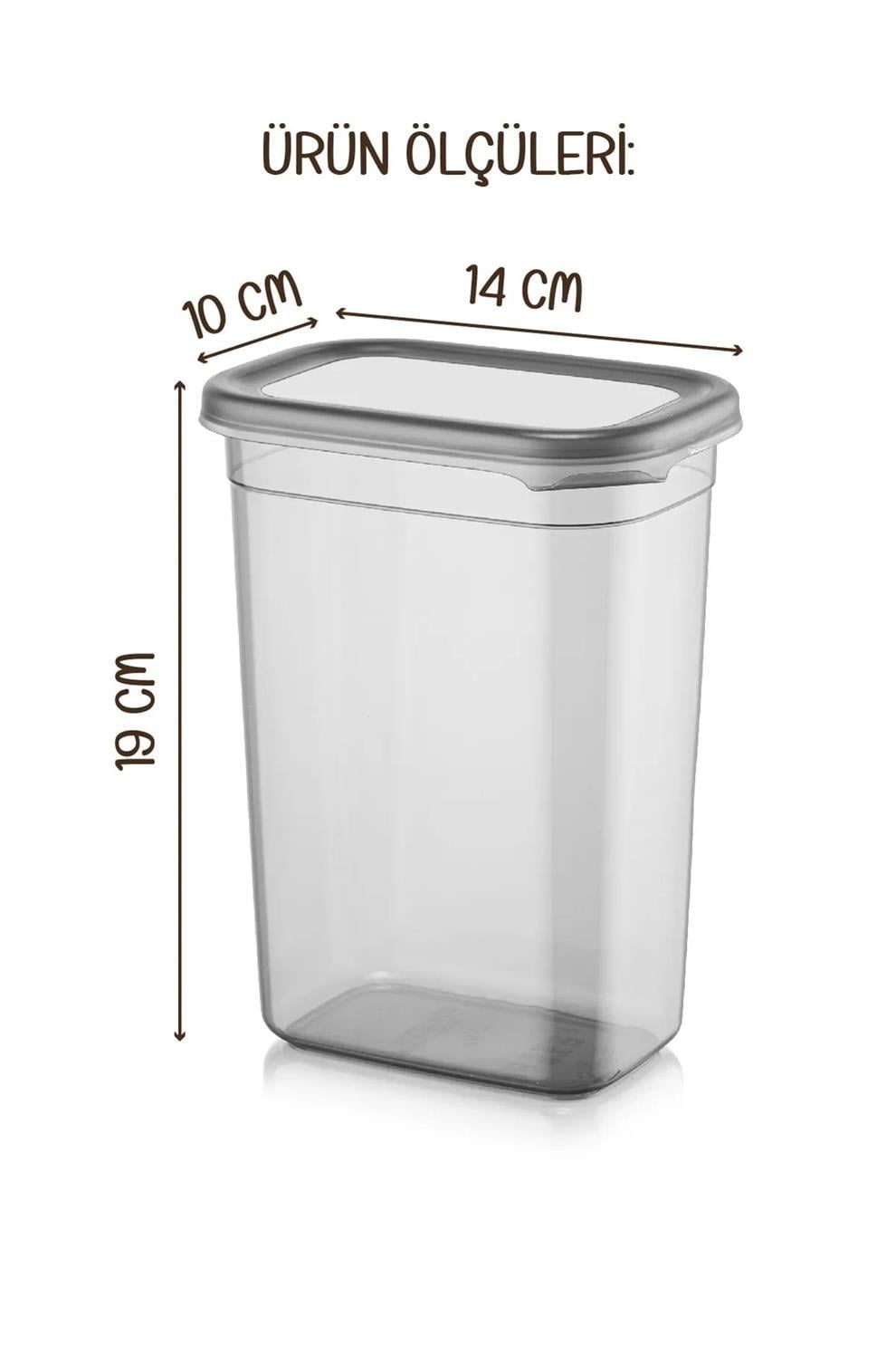 12'li Mihel Pegi 1500ML Dikdörtgen Saklama Kabı SetiMİHEL