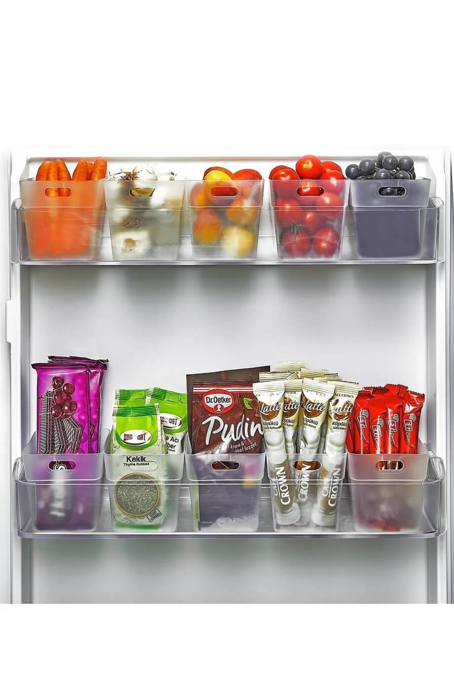 6'Lı Mini Organizer Çok Amaçlı Düzenleyici ŞeffafMİHEL