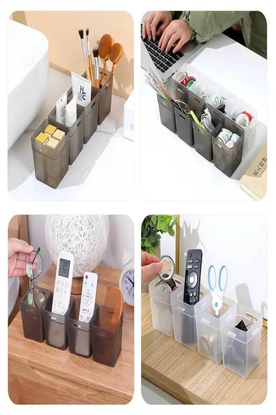 6'Lı Mini Organizer Çok Amaçlı Düzenleyici ŞeffafMİHEL