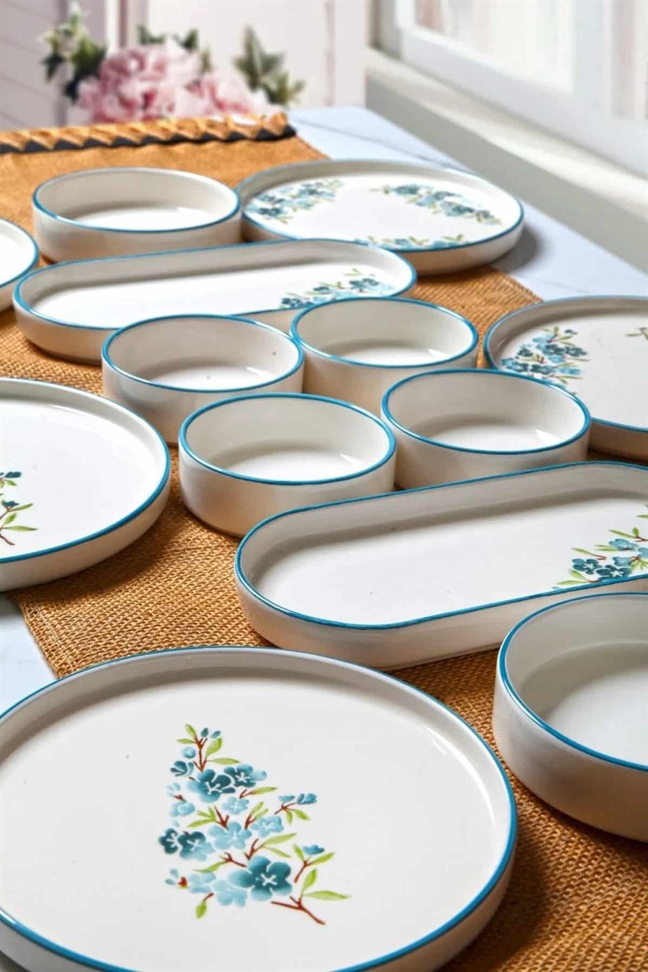Mihel Turquoise 14 Parça 6 Kişilik Kahvaltı TakımıMİHEL