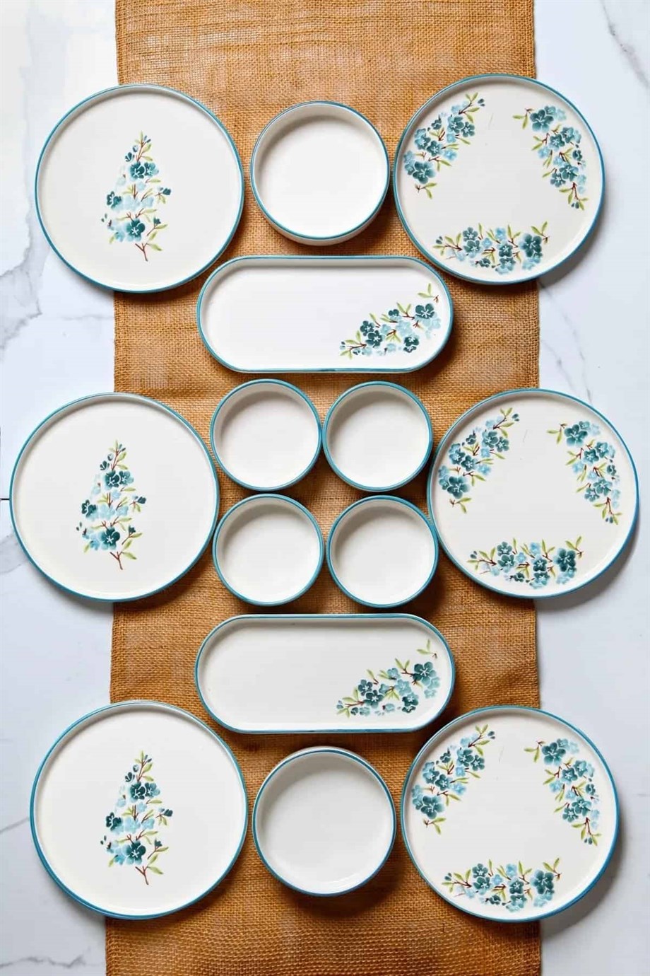 Mihel Turquoise 14 Parça 6 Kişilik Kahvaltı TakımıMİHEL