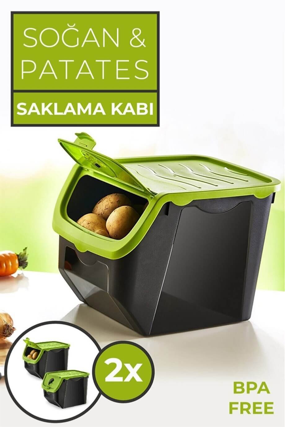 Soğan & Patates Saklama Kabı 2'li
