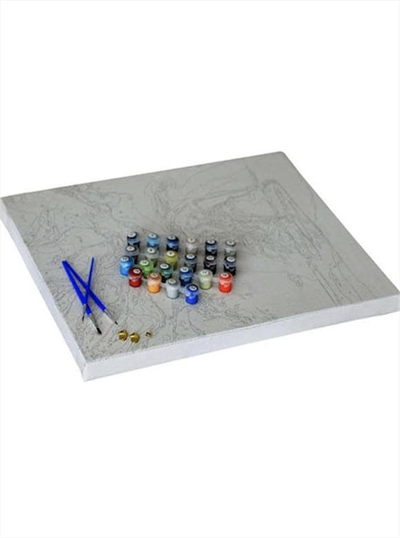 AFRİKA 3 Boyama Seti 40x50 cm (Tuvale Gerili)