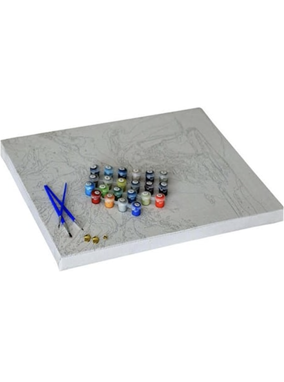 AFRİKA 3 Boyama Seti 40x50 cm (Tuvale Gerili)