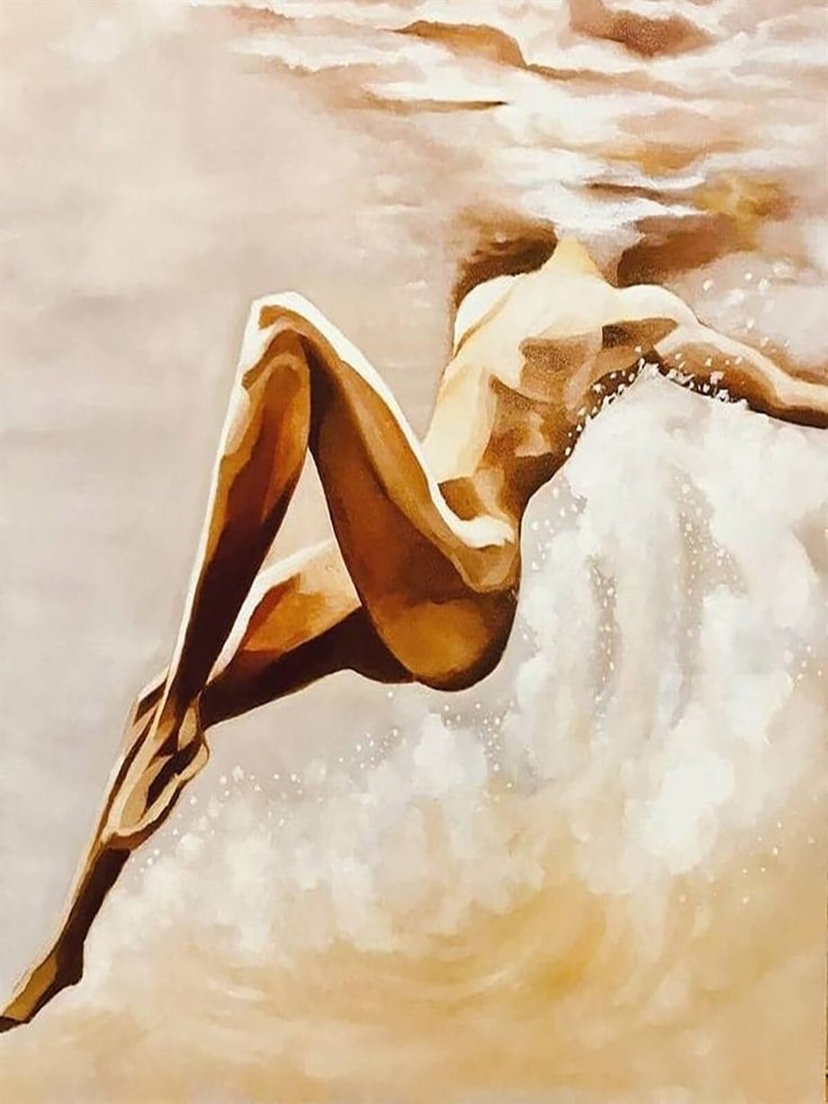 Akışa Bırak Sayılarla Boyama Seti 50x65 cm (Tuvale Gerili)