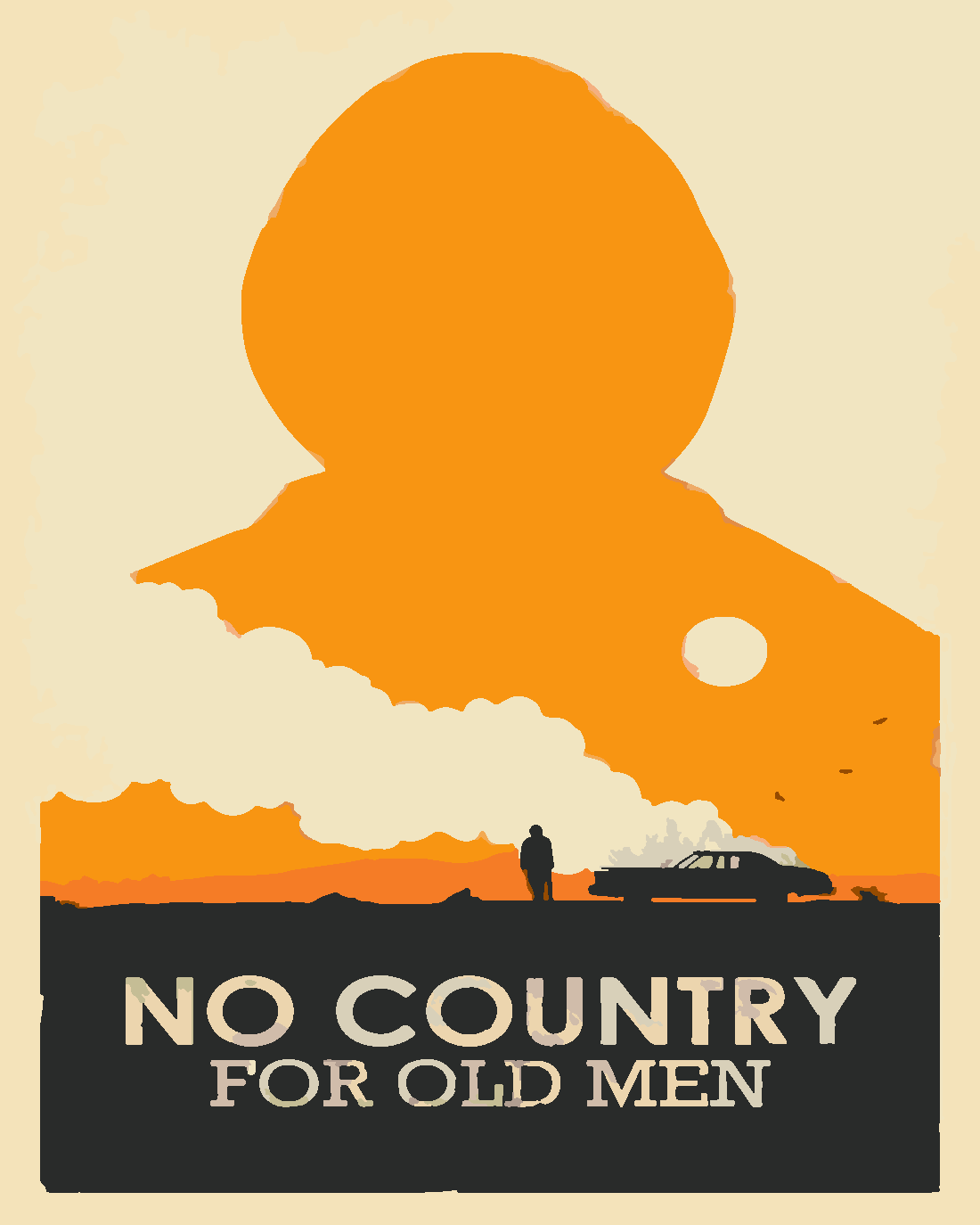 İhtiyarlara Yer Yok (No Country for Old Men) Sayılarla Boyama Seti Sayılarla Boyama Seti 40x50 cm (Tuvale Gerili)