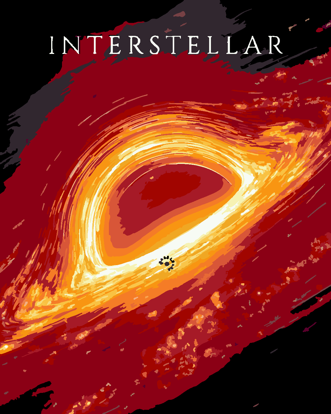 Interstellar Sayılarla Boyama Seti Sayılarla Boyama Seti 40x50 cm (Tuvale Gerili)