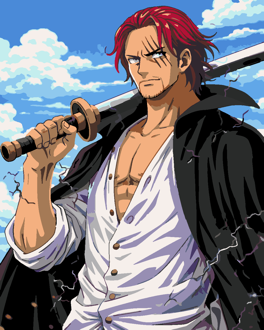 One Piece -  Shanks  40x50 cm (Tuvale Gerili)