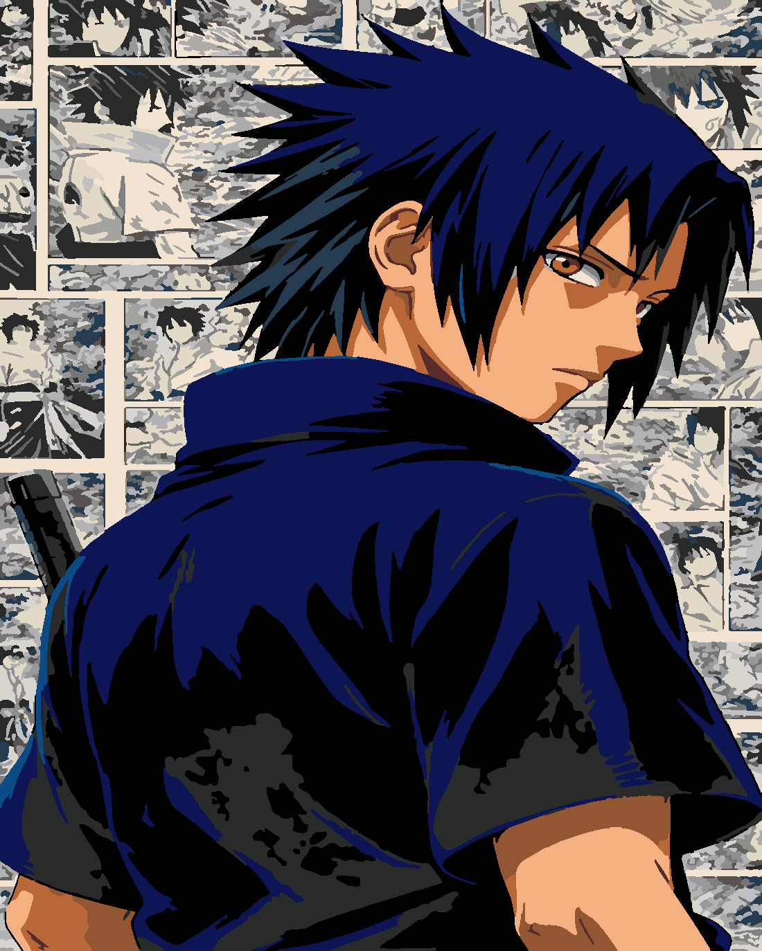 Sasuke 2 Boyama Seti 40x50 cm (Tuvale Gerili)
