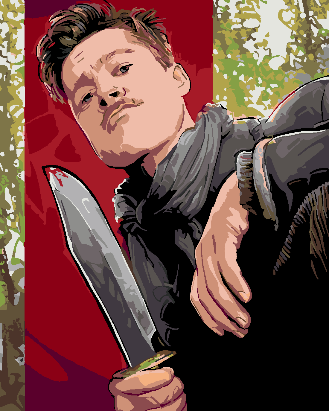 Soysuzlar Çetesi (Inglourious Basterds) Sayılarla Boyama Seti Sayılarla Boyama Seti 40x50 cm (Tuvale Gerili)