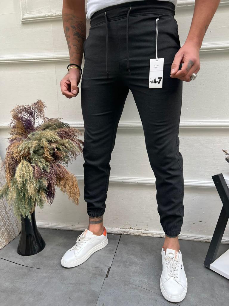 Erkek Antrasit Basic Relaxed Fit Jogger Pantolon