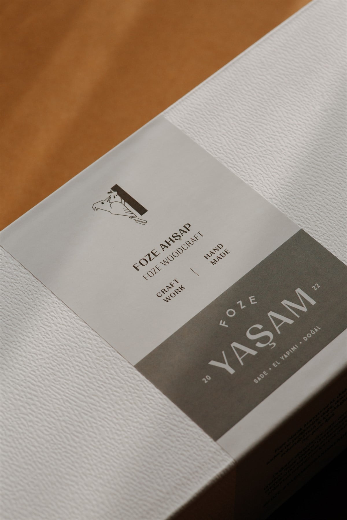 Foze El Yapımı Ahşap Pasta Servisi